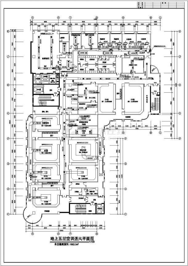 某市L型医院手术楼空调设计施工图-图一