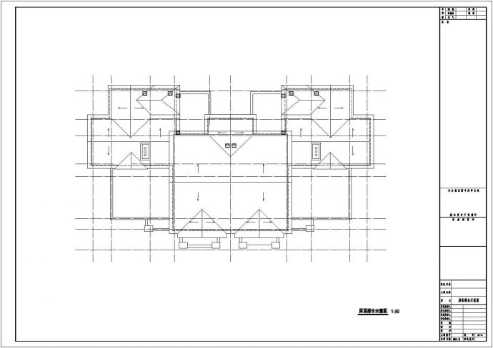 [四川]三层面砖外墙联排式别墅建筑施工图_图1