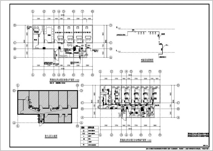 某夏港派出所给排水CAD详细构造设计施工图_图1