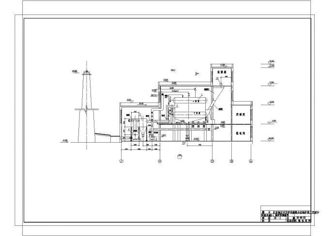 某地区15万平米采暖锅炉房工艺设计cad图纸_图1