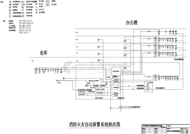 某地大楼安保消防报警系统规划布局图-图二