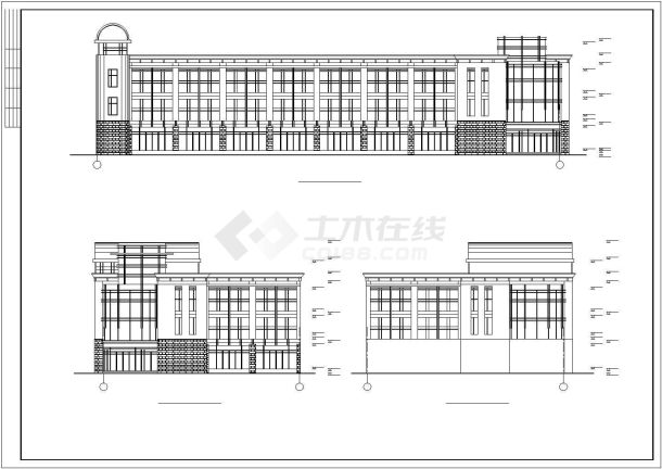 某开发小区投标文件设计CAD资料（含结构计算书、结构图纸）-图一