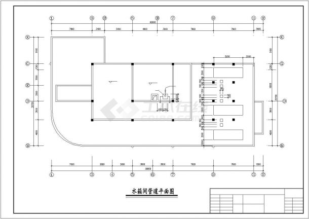 某层商业办公楼空调通风防排烟设计CAD资料（含人防设计）-图一