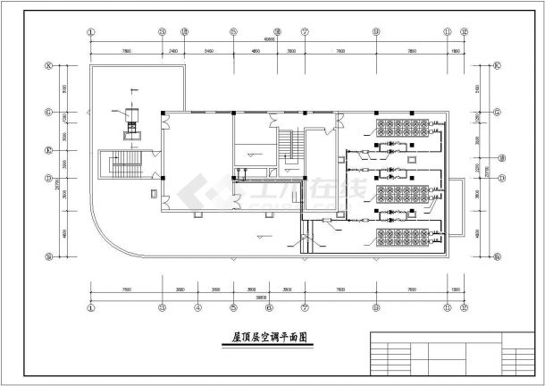 某层商业办公楼空调通风防排烟设计CAD资料（含人防设计）-图二