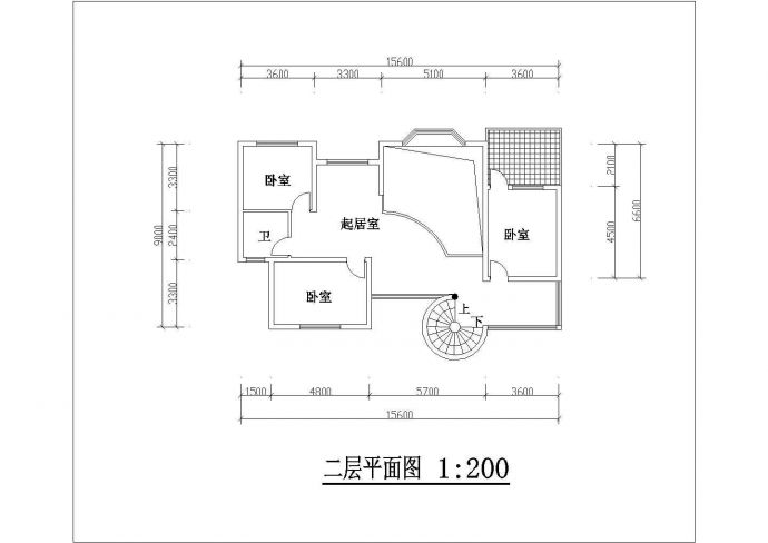 占地151平米3层框架结构单体别墅平立剖面设计CAD图纸_图1