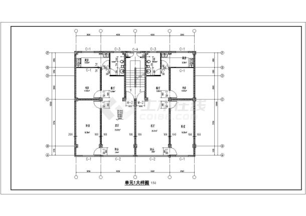 某六层商住（底商）住宅楼建筑施工图18张-图二