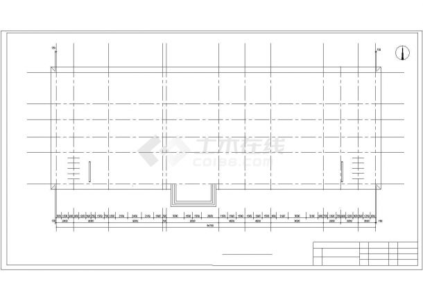 郑州市元山路某单位6300平米6层框架结构办公楼建筑设计CAD图纸-图一