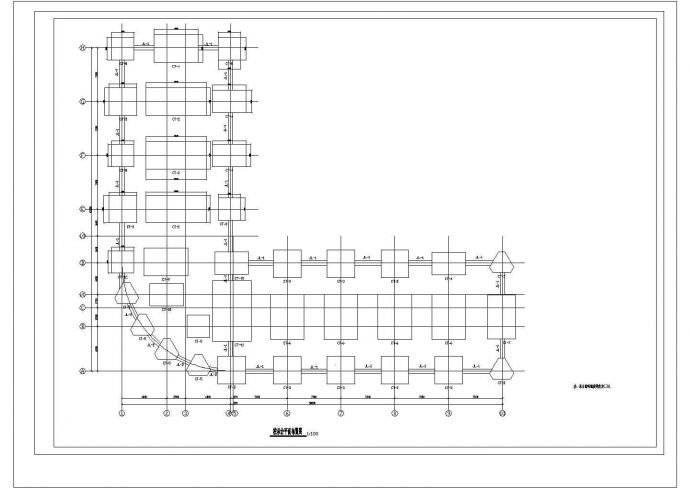 长春市长阳路某8层框架结构办公楼全套结构设计CAD图纸_图1