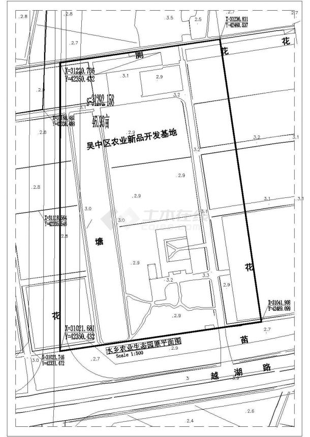 某农业观光园CAD规划设计方案-图一