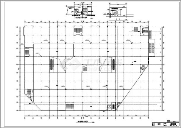 某双层商业中心空调通风防排烟设计CAD资料（含人防设计）-图一