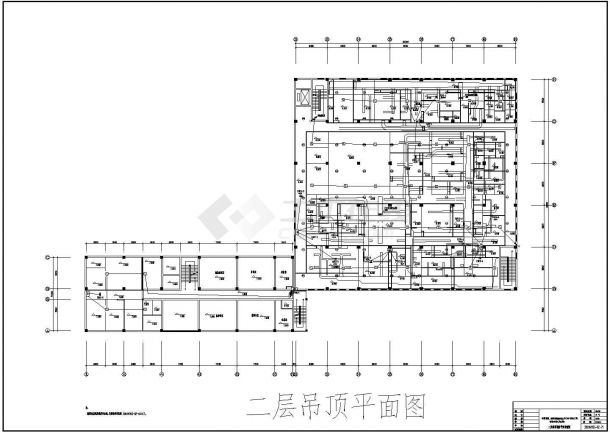 深圳某厂区制药车间CAD设计消防图纸-图二