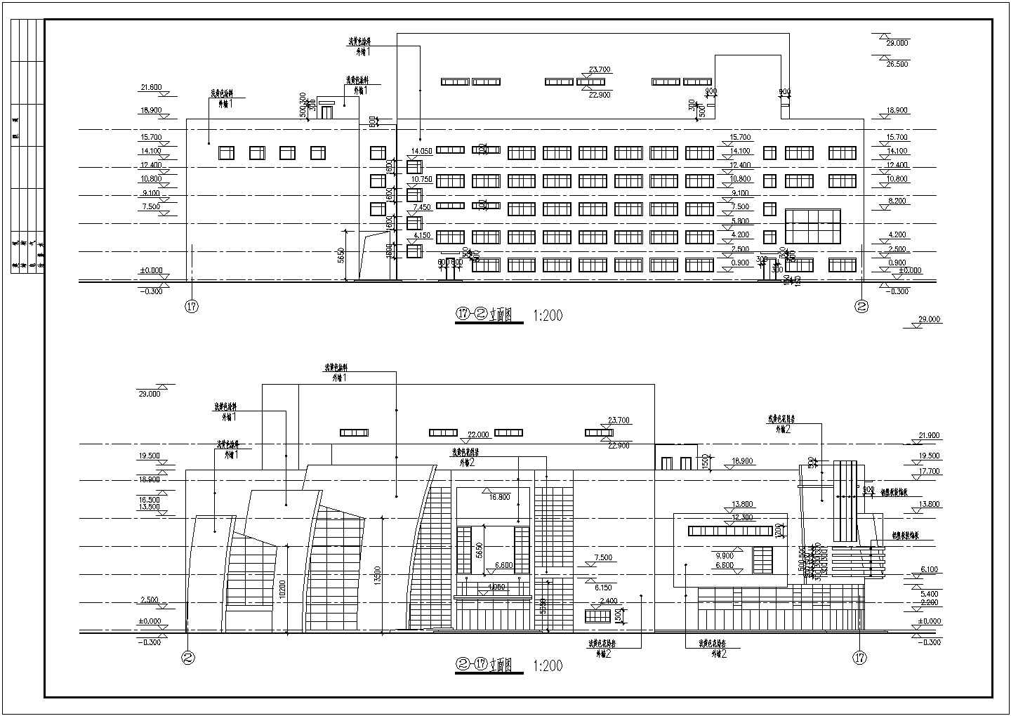 某大型影剧院建筑CAD设计施工图纸