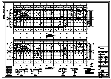 厂房设计_某四层框架结构配餐服务工业厂房结构施工cad图纸-图二