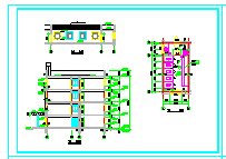 某学校综合楼建筑设计施工cad图纸-图一