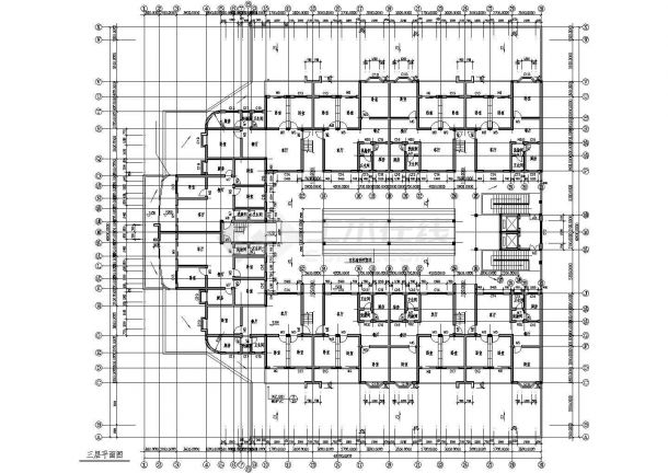 某七层11139平米长49.6米宽48米农贸市场及住宅综合楼CAD建筑施工图【平立剖 总平 说明】-图二