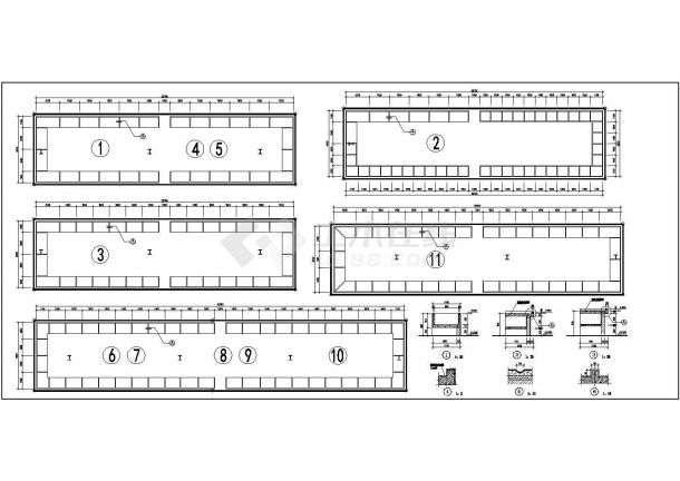 某三层8422.6平米长89.72米宽75.24米农贸菜市场CAD建筑施工图【平立剖 总平】-图一