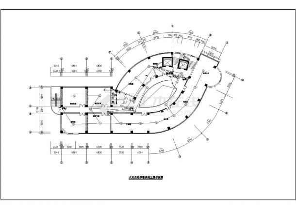 某万达广场办公楼CAD报警设计系统图纸-图一