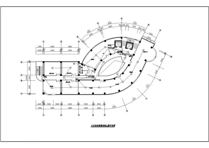 某万达广场办公楼CAD报警设计系统图纸_图1