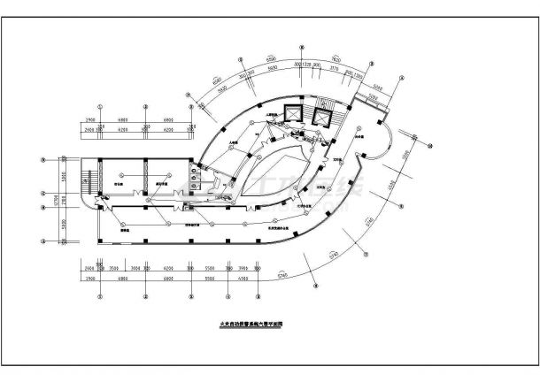 某万达广场办公楼CAD报警设计系统图纸-图二