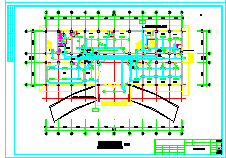 六层框架式结构办公楼电气cad设计全图-图一