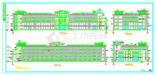 某地区商场建筑CAD设计全套施工图纸-图一