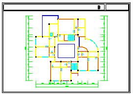 某县3层幼儿园建筑设计施工平立剖面图-图一