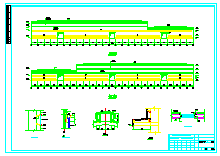 某造船厂钢结构大吨位吊车综合一体的钢结构cad设计图纸_图1