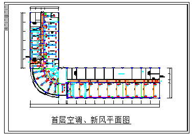 制药厂三层办公大楼空调系统cad设计施工图-图二