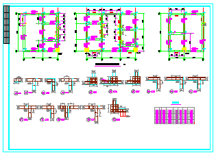 某大厦全套结构CAD设计施工图纸-图二