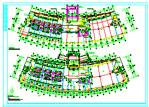 北京某大型办公楼建筑CAD设计施工方案图纸-图二