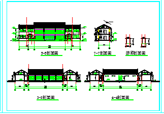 北京四合院全套建筑CAD设计施工图纸_图1