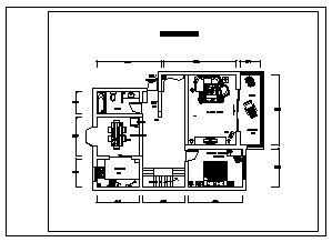 大两居家居装饰室内装修布置cad设计施工图纸_图1