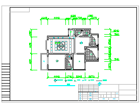 某大三居室内装饰方案cad设计施工图_图1