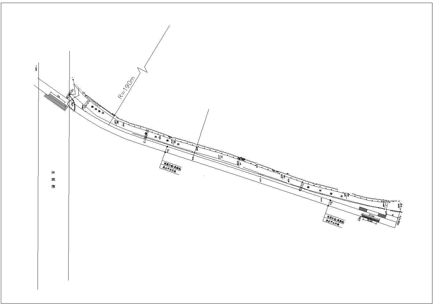 某龙游滨河绿地马道CAD节点剖面设计图