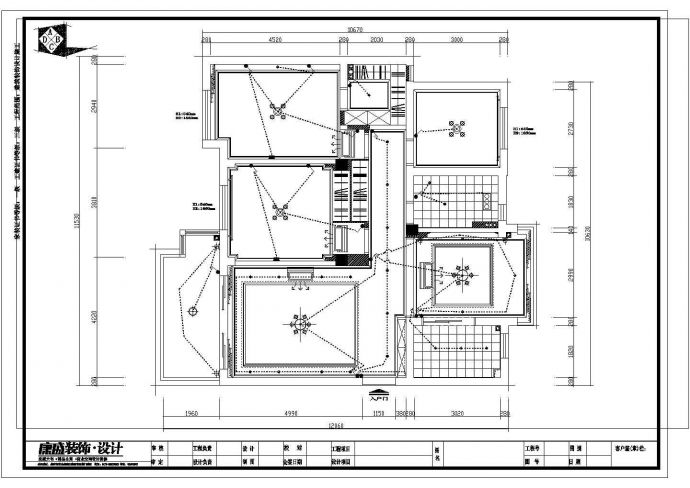 某长中苑家装CAD室内设计装修平面施工图_图1