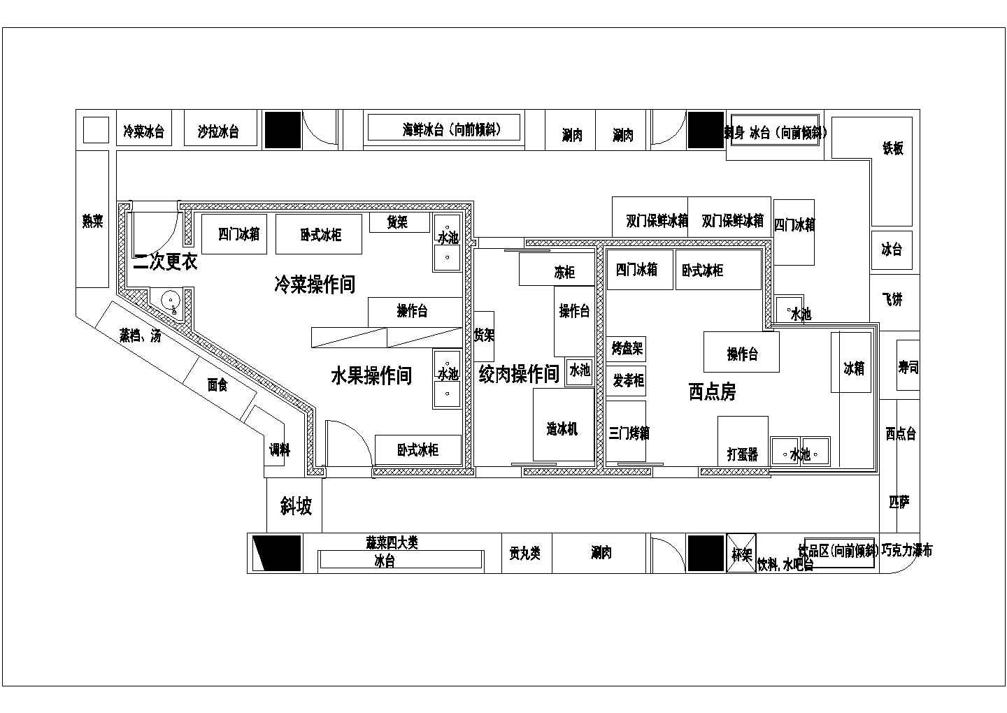 某火锅店CAD完整构造设计节点图