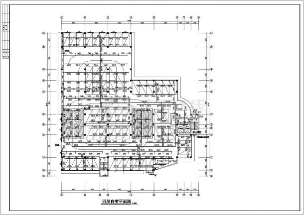 某七层停车库给排水和消防CAD完整构造施工设计图纸-图一