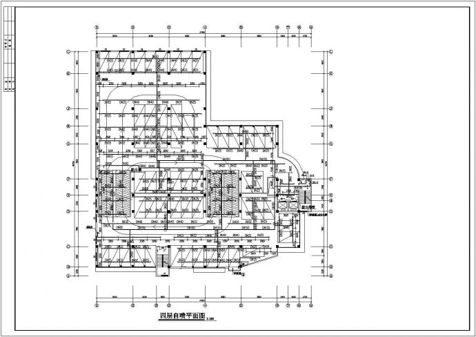 某七层停车库给排水和消防CAD完整构造施工设计图纸_图1