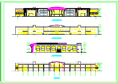 大型采购超市建筑方案CAD设计施工图纸-图二