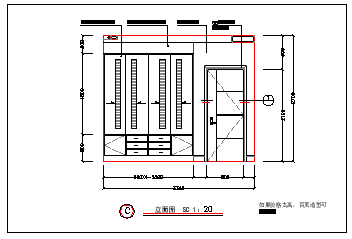 大型住宅室内装修设计cad施工图_图1