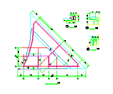 1层三角形景观公厕建筑施工图