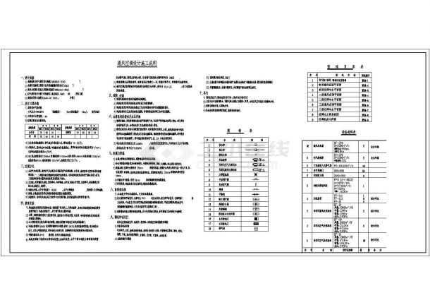 江苏省宿迁市某小型商场超市建筑空调及通风系统设计施工CAD图纸-图二
