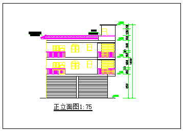 底框结构住宅楼建筑cad设计施工图纸-图一