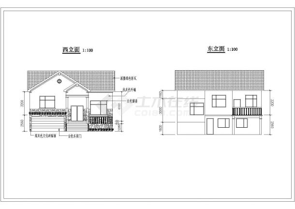 164平米单层砖混结构乡村民居楼平立剖面设计CAD图纸（含地下层）-图一