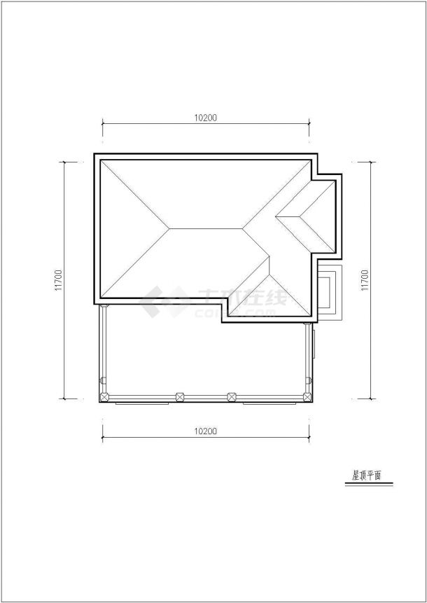 某大型3层框架结构单体豪华别墅全套平立剖面设计CAD图纸-图一