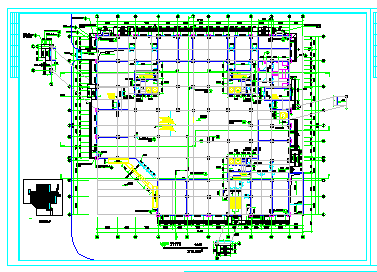 多层商场建筑详细方案CAD设计施工图-图二