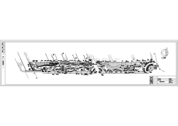 某绿化带绿化设计CAD图-图一