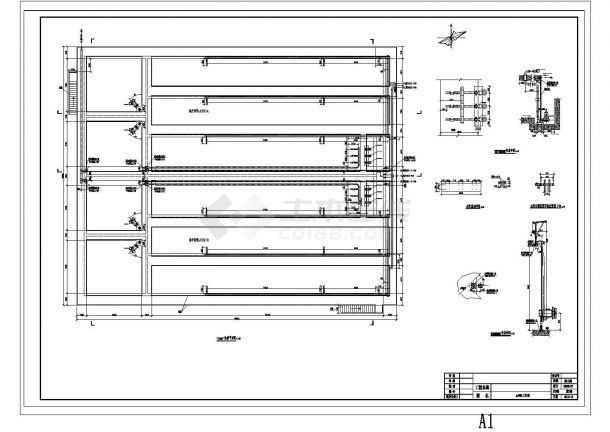 [河南]污水综合处理厂给排水AO池CAD全套节点施工设计图-图一