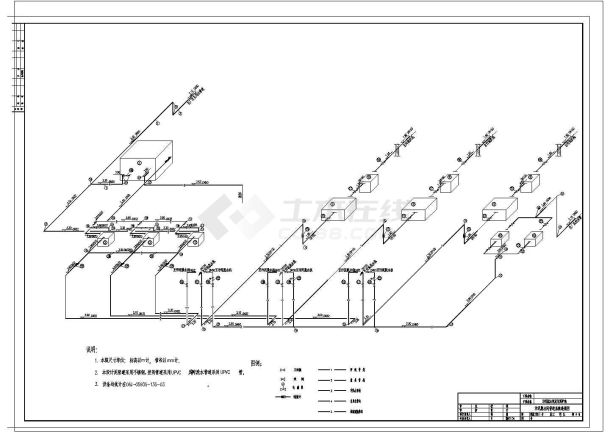 [辽宁]污水处理厂施工工艺污泥脱水间CAD环保构造节点图纸-图一