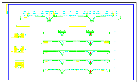 某经典桥梁结构cad设计施工图纸-图一